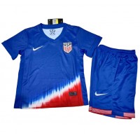 Camisa de time de futebol Estados Unidos Replicas 2º Equipamento Infantil Copa America 2024 Manga Curta (+ Calças curtas)